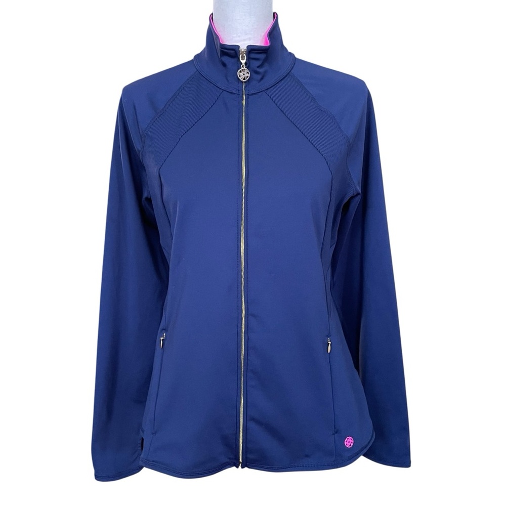Lilly Pulitzer Luxletic Navy Blue Zip Up